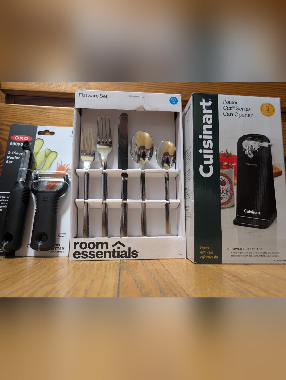 Brand New Kitchen Essentials Bundle – Cuisinart, OXO, & 20-Piece Flatware